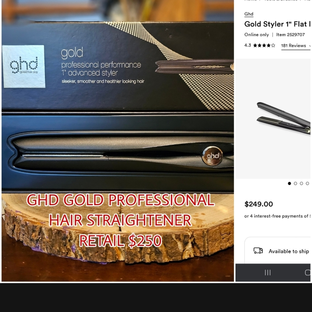 GHD GOLD PROFESSIONAL HAIR STRAIGHTENER